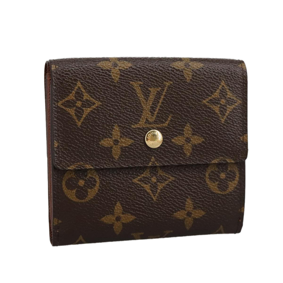 LOUIS VUITTON Monogram Portefeuille Elise Trifold Wallet M61654 LV Auth am7185M - Picture 1 of 16